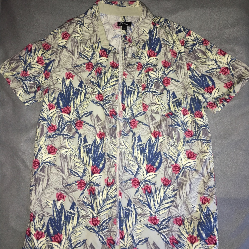 Floral button up